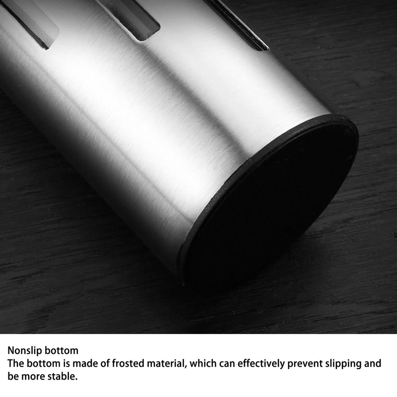 3Pcs Salt and Pepper Shakers Set Stainless Steel 3 Sizes