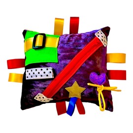 Purple Jazzy Beanbag Cushion - Sensory Tactile Dementia/Autism Spectrum/ADHD, Activity Product