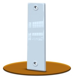 Markiso® Shutter Belt Cover Closed [Aluminium], Belt Winder Cover - Belt Winder Cover, Powder Coated White, Hole Spacing 135 mm, 160 mm, 185 mm, Easy Installation No Drilling Required