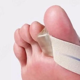 엄지발가락 분리 교정 밴드 무지외반증 완화 발가락 변형 방지 보조 케어 보호대 [블랙L (60302)250~275] Big Toe Separation Orthosis Band for Hallux Valgus Relief Foot Deformation Prevention Support Care Protector [Black L (60302) 250~275]