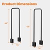 DOEWORKS Heavy Duty Firewood Racks Adjustable Length Log Bracket Rack
