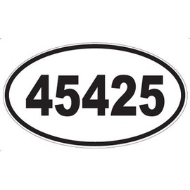 US Decal, Inc. Number 45425 Oval Sticker