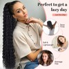 Long Curly Wavy Claw Clip Ponytail Extension 22inch Hairpiece for