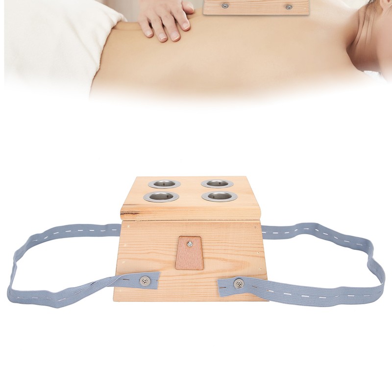 Wood Moxibustion Box Adjustable Temperature Moxibustion Therapy Healing Moxa Box4