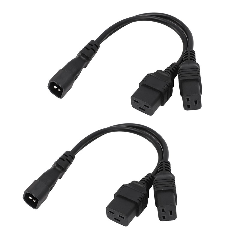 Power Cord Splitter Adapter IEC 320 C14 to IEC320 C19