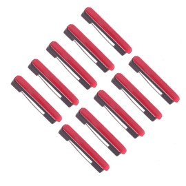 Healifty Metal Tags 100pcs Bar Safety Pins Name Tags Pins Adhesive Bar Pins Safety Catch Pins Craft Pin Back Id Badge Crafting Parts(Black, Size S) Blank Tags