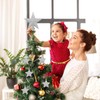 DIODUODA Christmas Tree Topper Star Xmas Tree Star-Shaped Pendants Gold