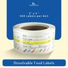 InStockLabels Dissolvable Food Labels - 2” x 3” (500 Labels)