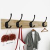 IBosins 12 Pack Black Coat Hooks Wall Mounted with 24