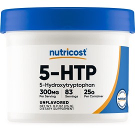 Nutricost 5-HTP Powder 25 Grams (2 Pack) (300mg Per Serving)