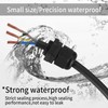 TA-VIGOR 5Pcs NPT3/4 Cable Gland, IP68 Waterproof Adjustable Plastic Nylon
