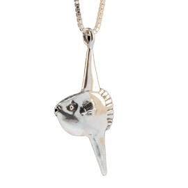 Fish Charm Mola Mola Sunfish Charm Silver Ocean Jewelry