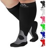 Compression Socks for Women and Men 20-30mmHg Plus Size -