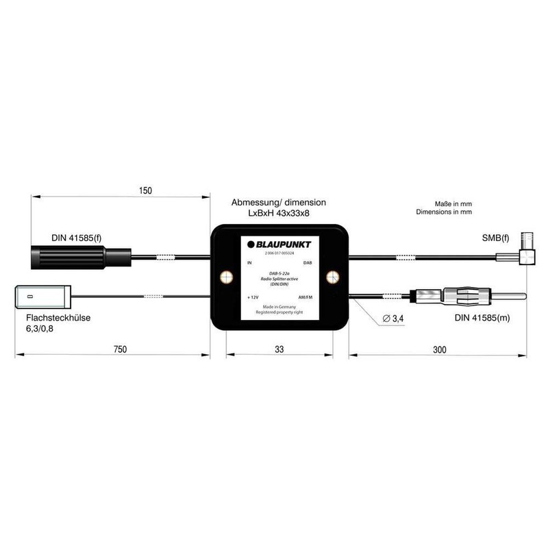 Blaupunkt Auto-Antennen-adaptor
