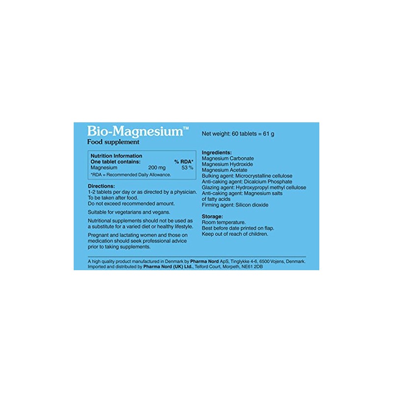Pharma Nord 200mg Bio-Magnesium - Pack of 60 Tablets