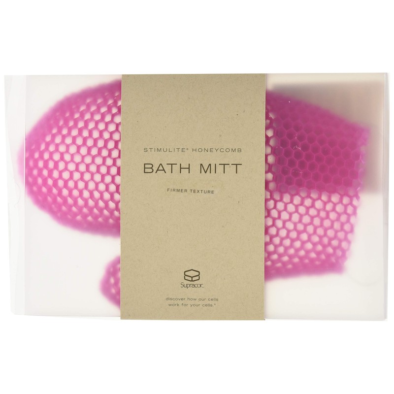 Supracor Bath Mitt, Magenta 1 Count