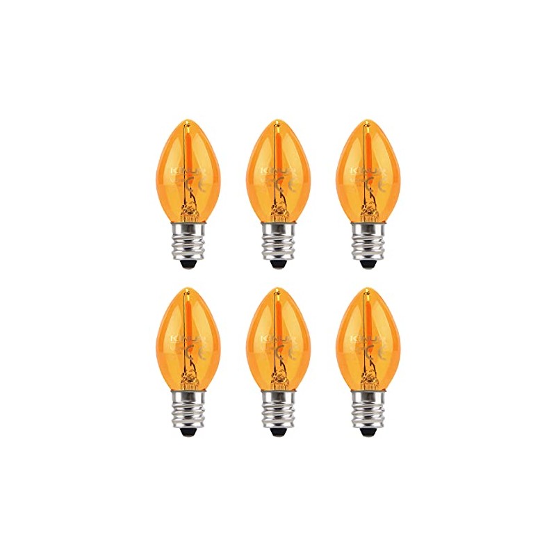 KINUR Night Light Bulbs, C7 LED Bulbs E12 Candelabra Base