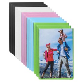 sourcing map 2.5 x 3.5 Inch Magnetic Picture Frames for Refrigerator, Multicolored, 15 Packs