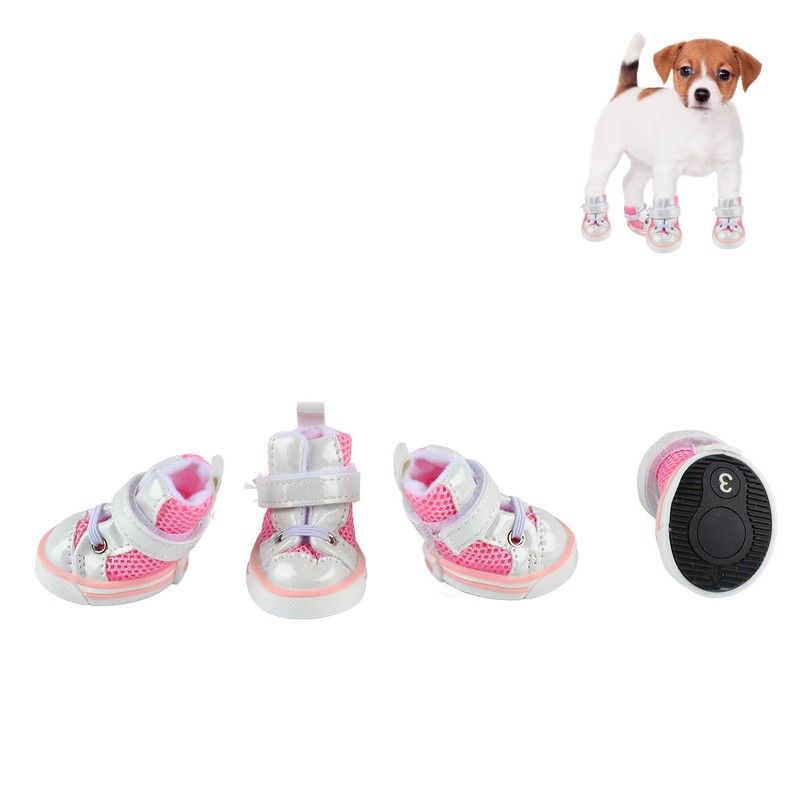 Dog Shoes Spring Summer Stylish Cute Breathable Mesh Slip Resistant