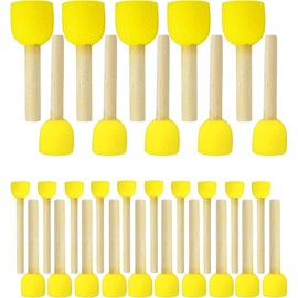 30-Piece Sponge Dab Brush Set, Round Sponges Dab Brush Set for DIY Painting, Crafts, Ceramic Tools, 4 Different Sizes of Sponge Brushes
