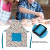 QANYEGN Kitchen Kids Apron, Kids Cotton Pocket Apron, Cute Children