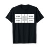 Pickleball Court Zones - Funny Pickleball Team Jersey T-Shirt, black