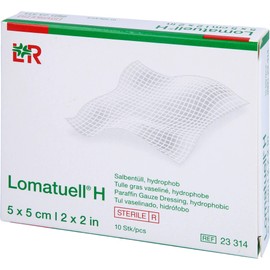 LOMATUELL H Ointment Tulle 5 x 5 cm Sterile Pack of 10