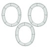 Easter Egg Wreath Frame 3pcs Oval Shaped Wreath Frame Green