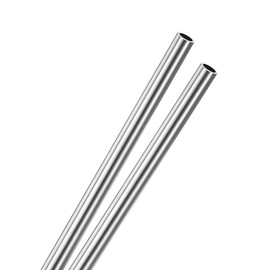 M METERXITY 2-Pack 300mm 304 Stainless Steel Tube, 10mm OD 1.5mm Wall Thickness Seamless Stainless Steel Tubing for Construction/Machining/DIY Crafting, Metal Straight Pipe [10x0.06x12IN]