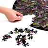 Bgraamiens Puzzle-The Indian Feather-1000 Pieces Round Puzzle Color Challenge Jigsaw