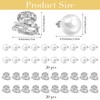 40 Stück Mini-Haarspangen, Strass Haarschmuck, Klein Haarklammer Perlen, Haarschmuck Hochzeit,