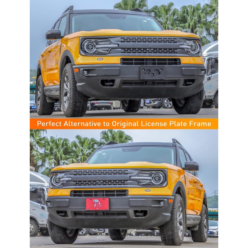 Savadicar Front License Plate Frame, Durable ABS License Plate Holder