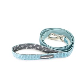 Winchester Pet Deluxe Reflective 6-Foot Carabiner Poly Webbing Leash, Aqua Haze