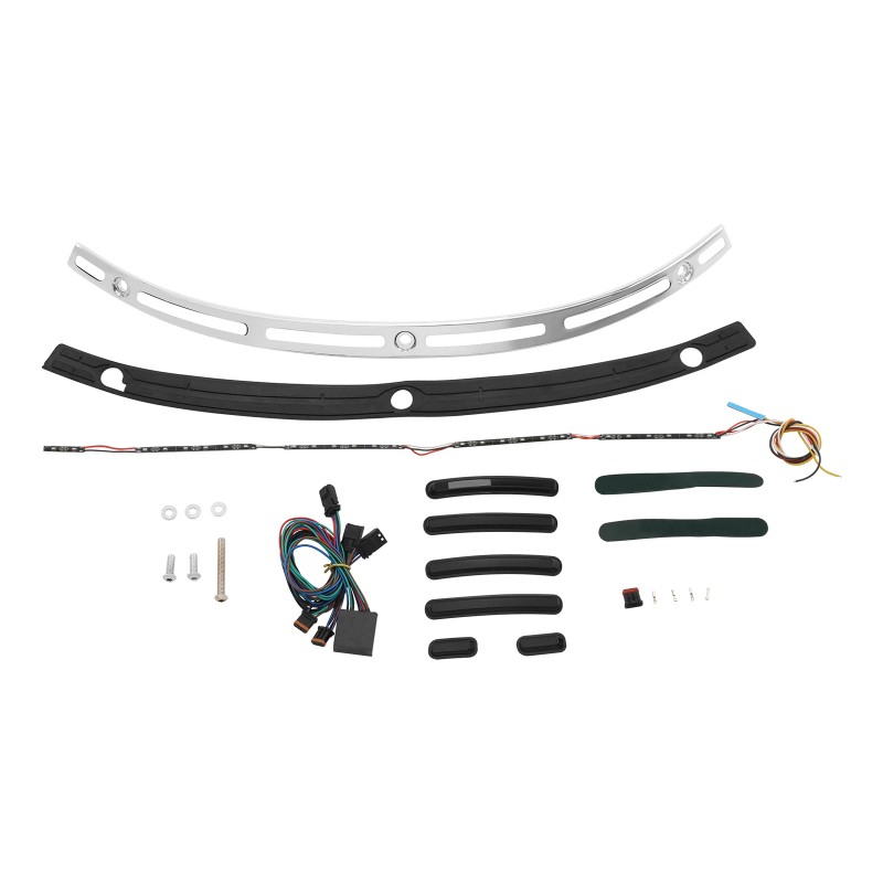 TCMT Windshield Trim LED Turn Signals Light Fit For Harley