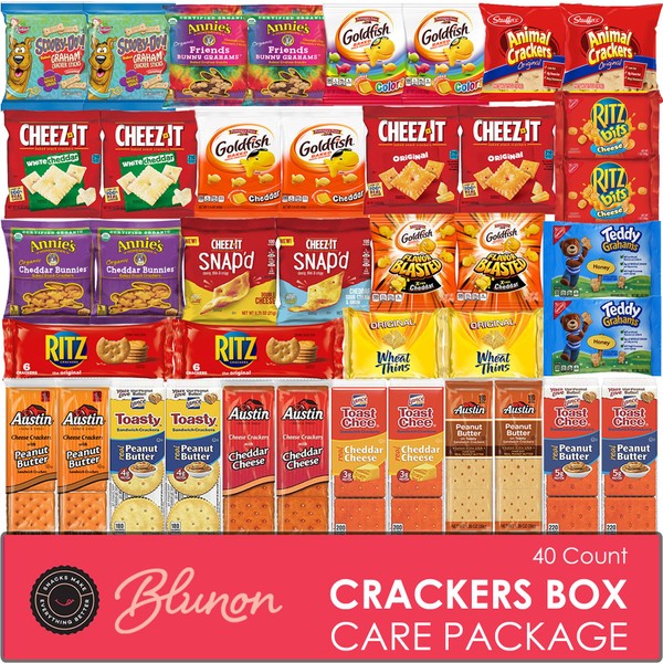 Crackers Variety Pack - Individually Wrapped Assortment - Sampler Bulk