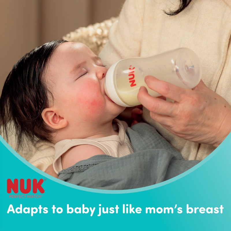 NUK Perfect Match 2-in-1 Natural and Anti-Colic Bottle with Medium