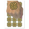 Clover Irish Celtic Knot Temporary Tattoo Water Resistant Fake Body Art Set Collection - 15 2" Tattoos (1 Sheet)