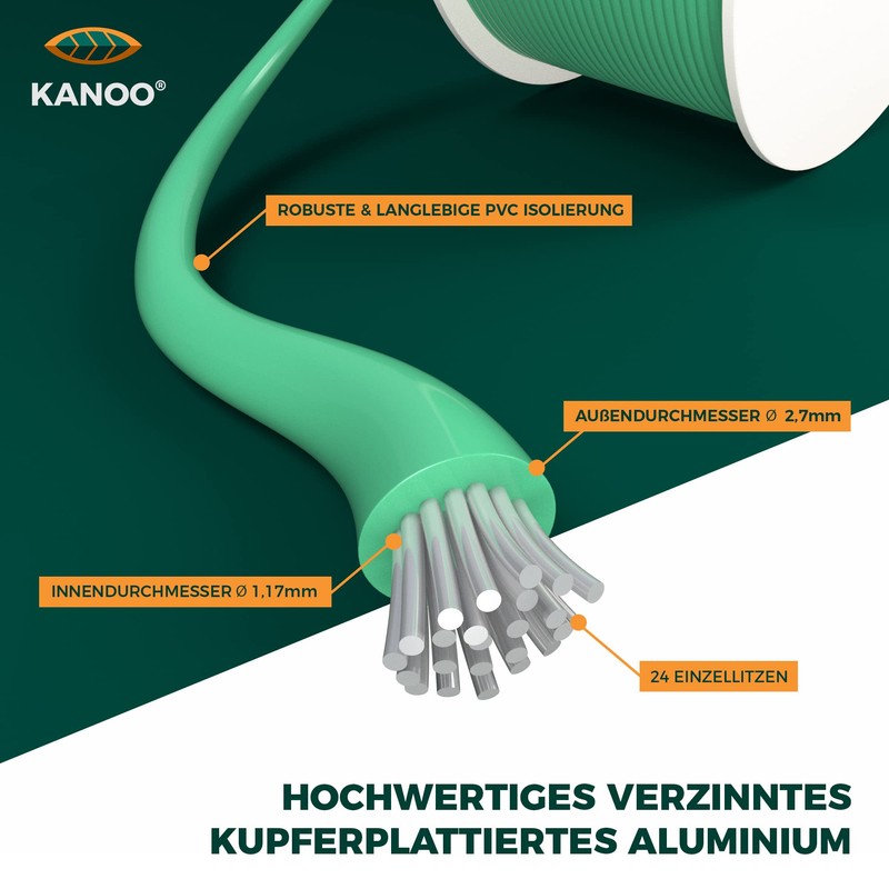 kanoo® Universal Boundary Cable for Robotic Lawnmower - Boundary Wire