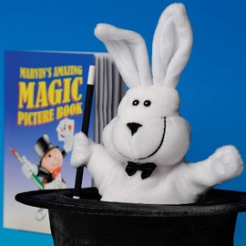 Marvin's Magic - Amazing Magic Rabbit and Top Hat Trick | Amazing Magic Tricks Set For Children | Includes Pop Up Magic Hat, Wand and Magic Rabbit | Suitable for Ages 6+
