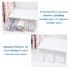 PRITOK Tea Box with 3 Drawers: Plastic Tea Bag Boxes,