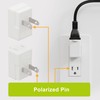 90 Degreen 2 Prong Adapter, Plugrand Up Angled Nema 1-15P