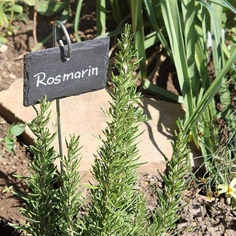 20Pcs Silver Plant Label Hooks, Garden Markers Stake, Plant Sign