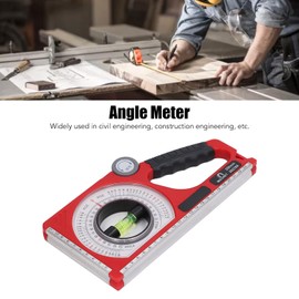 Kadimendium Inclinometer, Angle Finder, Protractor, Magnetic Protractor, Spirit Level, Protractor with Velcro Fastener