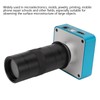 Microscope Camera 60FPS USB 34 Million PX 10‑130X Magnification with
