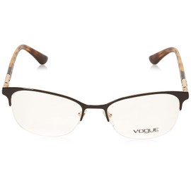 Vogue Eyewear Vo4067 - Marco rectangular para gafas graduadas para mujer, Lente café/Demo, 53 mm