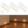 Valytime 3 Pack Motion Sensor Night Light, Rechargeable Stair Lights