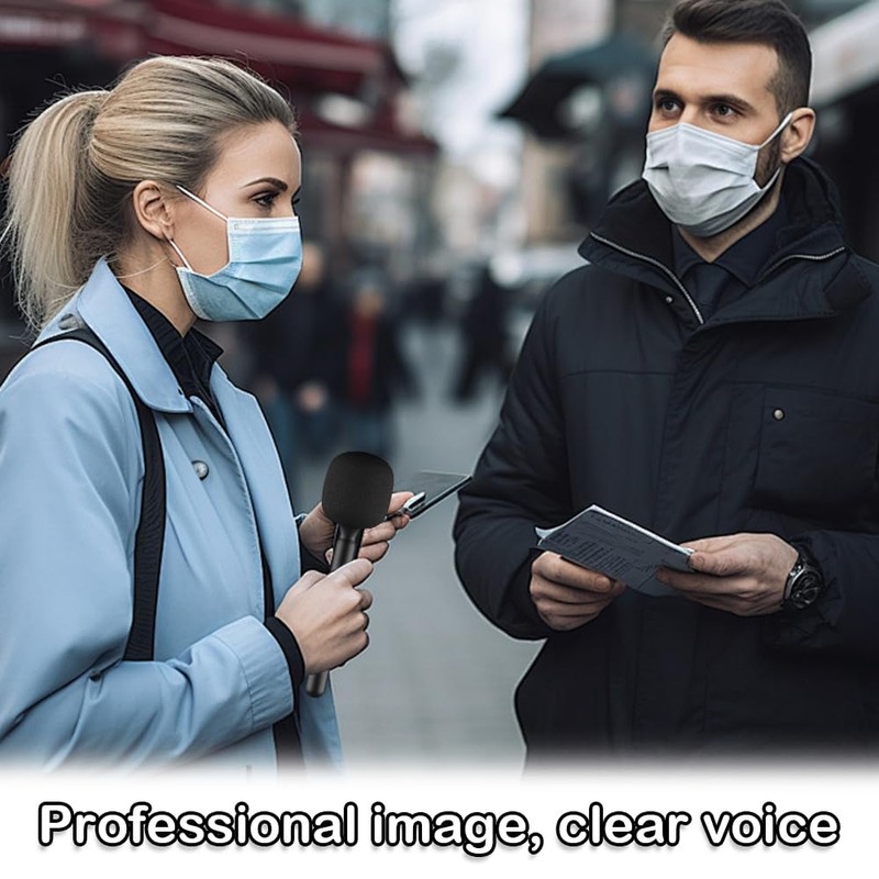 PMTFUMY Microphone Holder with Draft Shield for DJI Mic 1/2