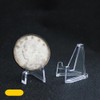 Mikankawa 30 Pcs Mini Acrylic Display Stand Badge Coin Commemorative