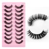 Eyelashes Russian Strip Lashes Natural Fluffy Wispy D Curly Effect
