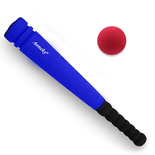 Aoneky Mini Foam Baseball Bat and Ball for Toddler, 16.5 inch